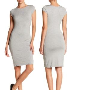 Velvet Torch Cap Sleeve Bodycon Dress